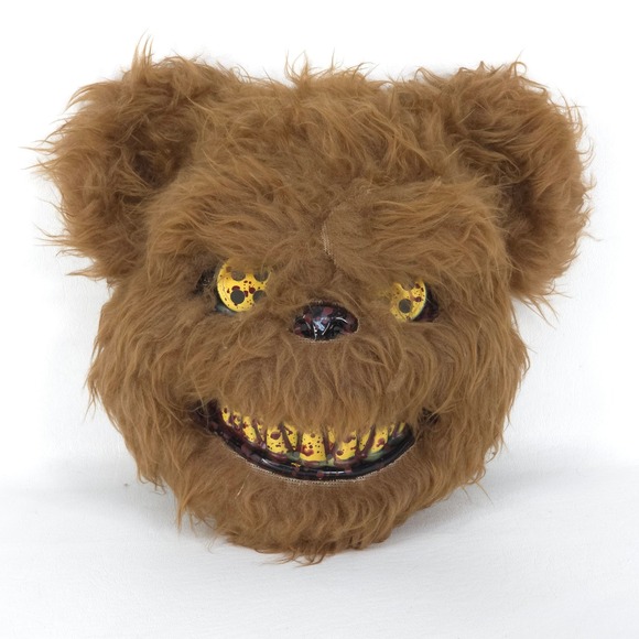 Killer Teddy Bear Mask Halloween Horror Creepy Cosplay Purge Furry Festival Rave - Picture 1 of 7